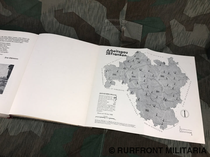 Boek R.a.d. Unser Arbeitsgau 28 Franken 1935