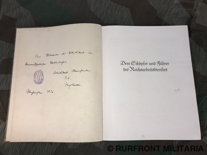 Boek R.a.d. Unser Arbeitsgau 28 Franken 1935