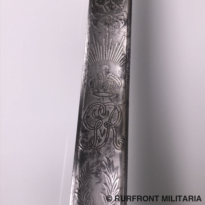 Britse 1897 Pattern Infantry Officers Sword George V Wo1