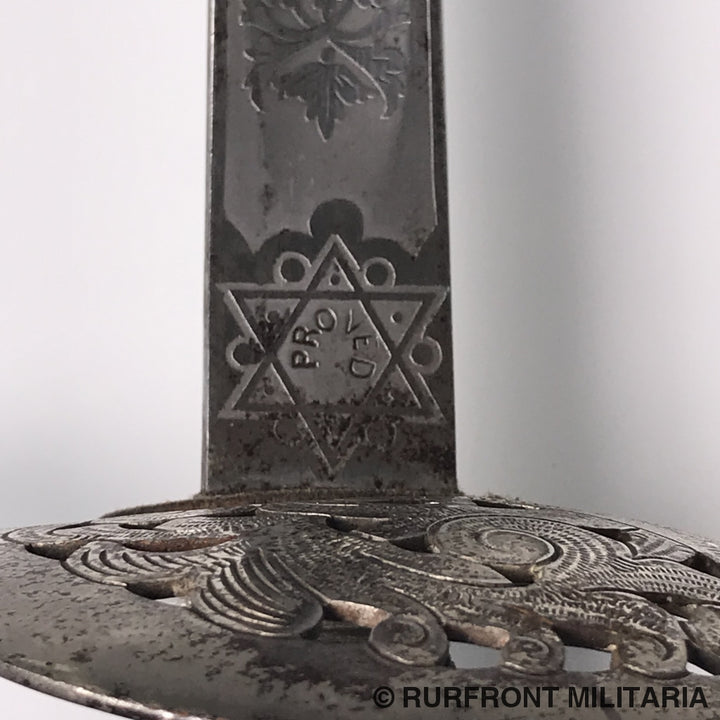 Britse 1897 Pattern Infantry Officers Sword George V Wo1