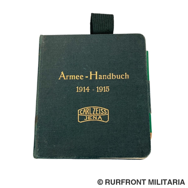 Carl Zeiss Armee Handbuch 1914-1915 Carl Zeiss Armee Handbuch 1914-1915