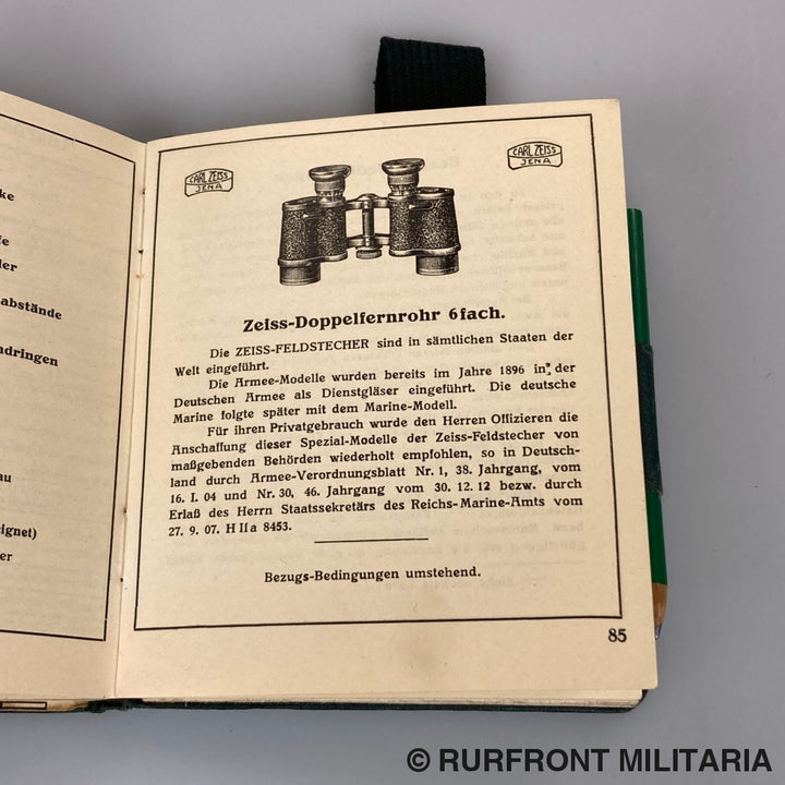 Carl Zeiss Armee Handbuch 1914-1915