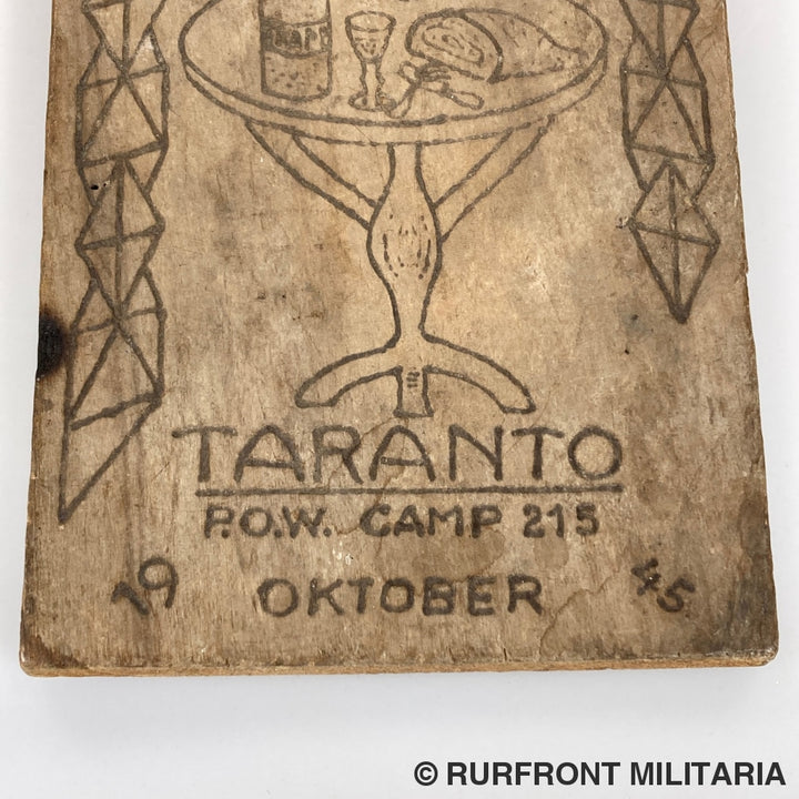 Duitse Pow Kunst Taranto Camp 215 Italy