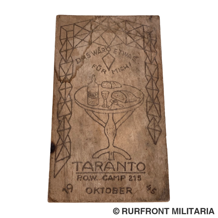Duitse Pow Kunst Taranto Camp 215 Italy
