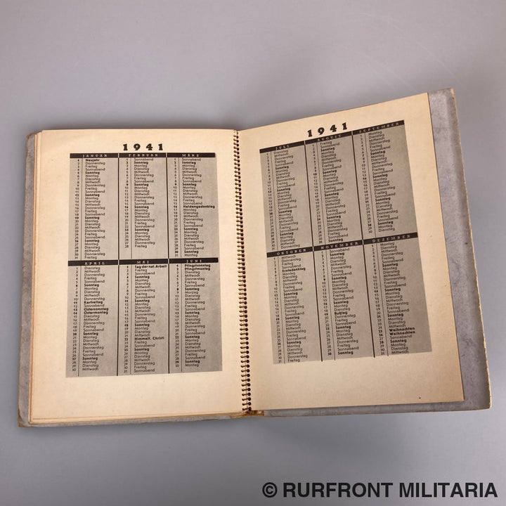 Fag Kugelfischer Kalender 1941