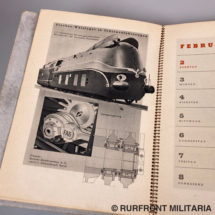 Fag Kugelfischer Kalender 1941
