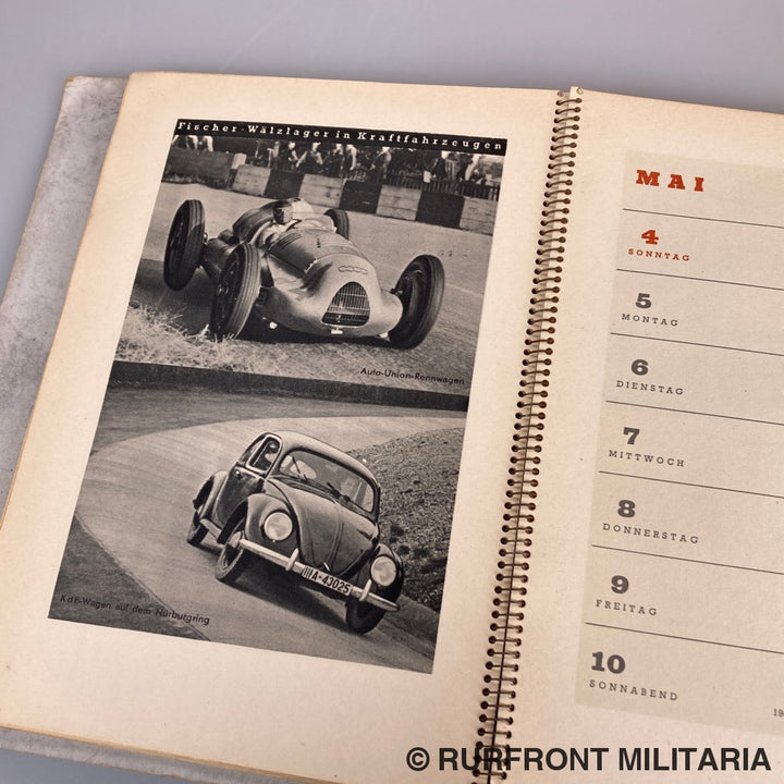 Fag Kugelfischer Kalender 1941