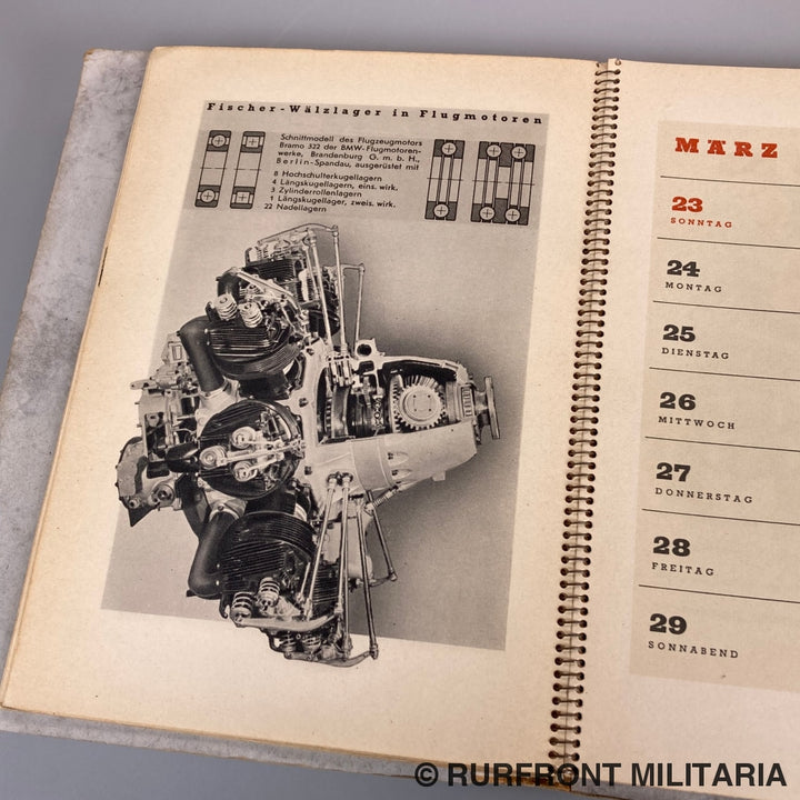 Fag Kugelfischer Kalender 1941