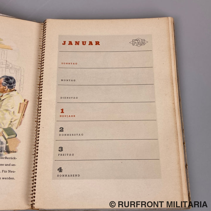 Fag Kugelfischer Kalender 1941