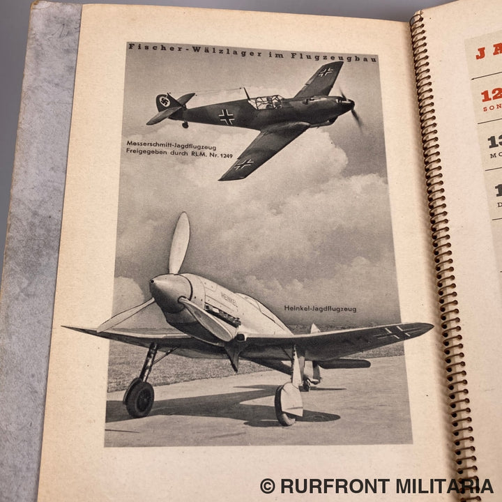 Fag Kugelfischer Kalender 1941
