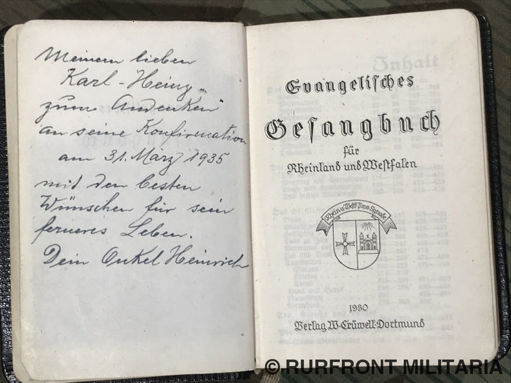 Gesangbuch Officier Divisie Grossdeutschland