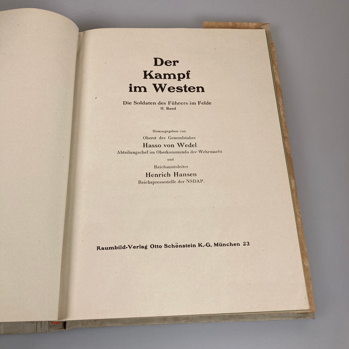 RAUMBILDALBUM ‘’DER KAMPF IM WESTEN’’ met zeldzame omslag!