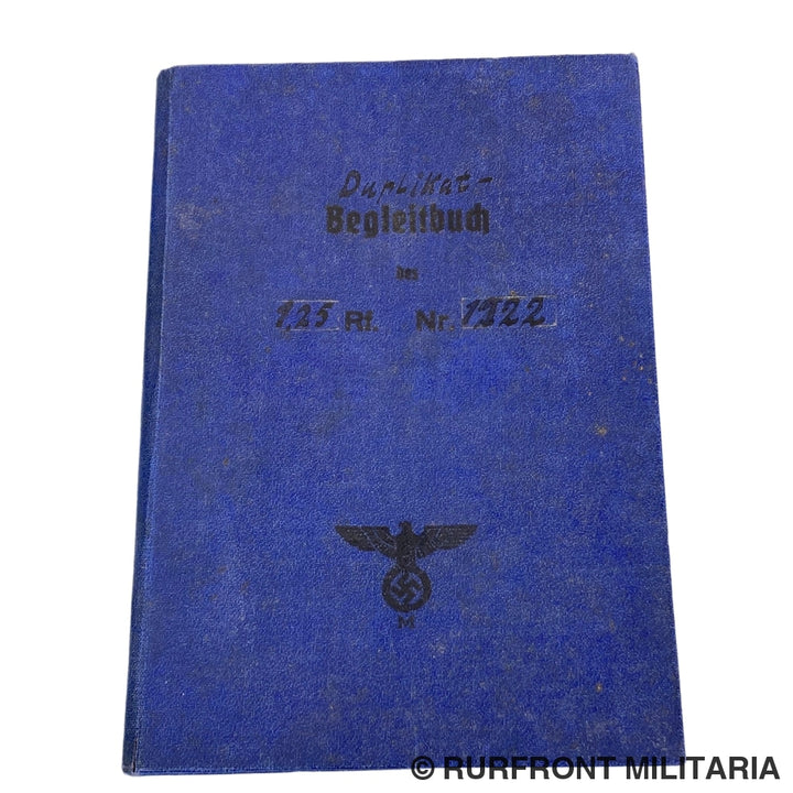 Kriegsmarine Begleitbuch 1 25Rf Minensuchboot 606