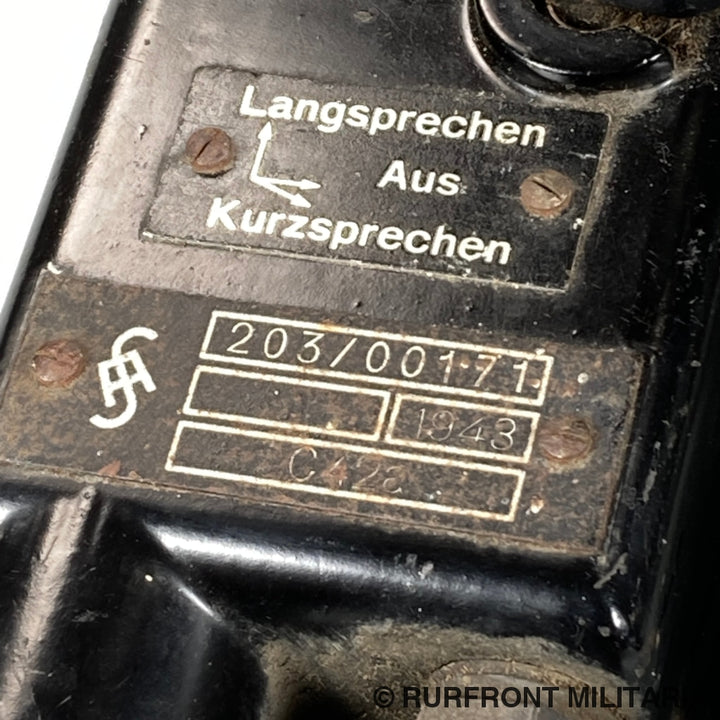 Kriegsmarine Küstenartillerie Sprechgarnitur C42A 1943.