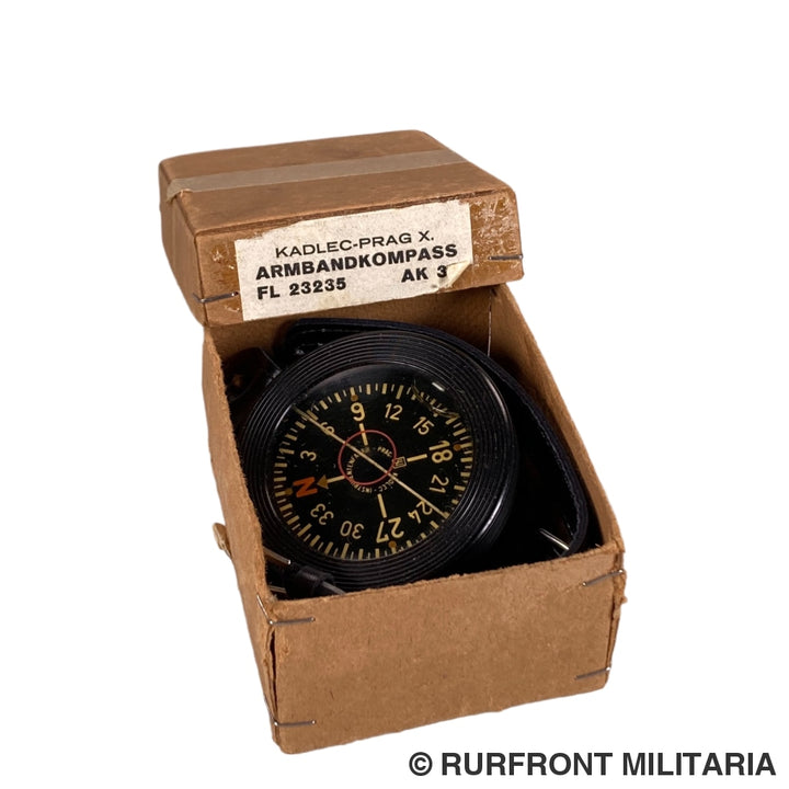 Luftwaffe Kadlec Armbandkompas Ak39 Met Verlängerungsarmband In Doosje.