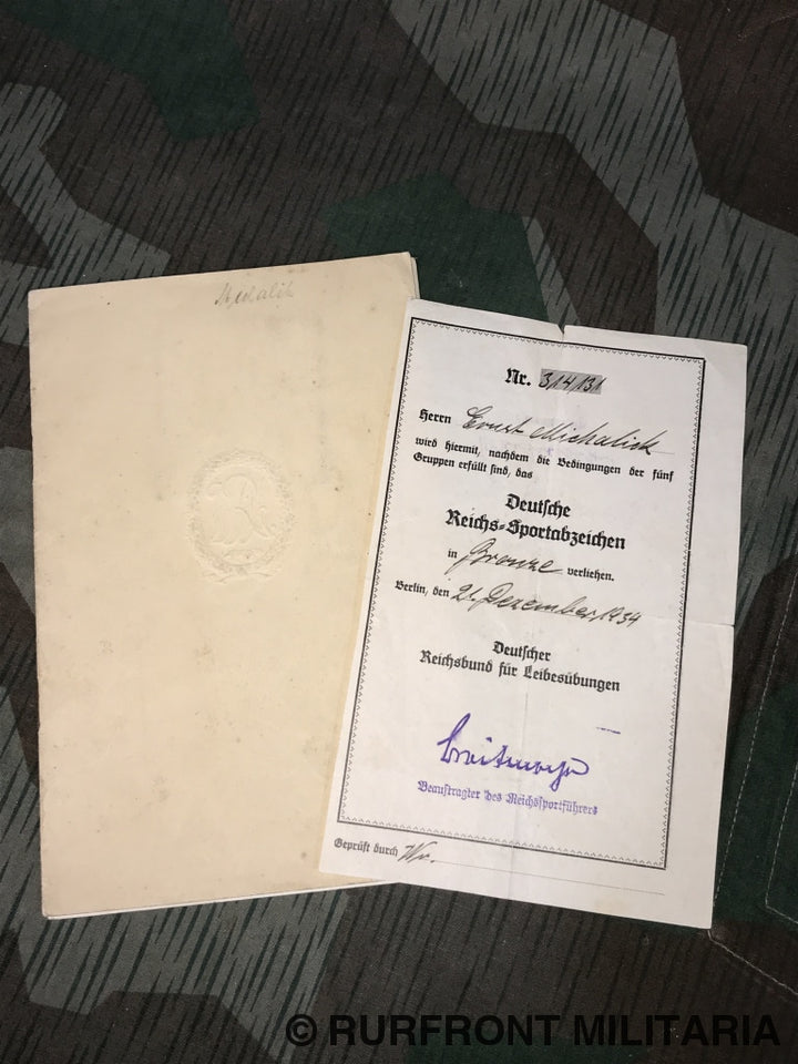 Luftwaffe Papierset Flugleiter Ernst Michalick