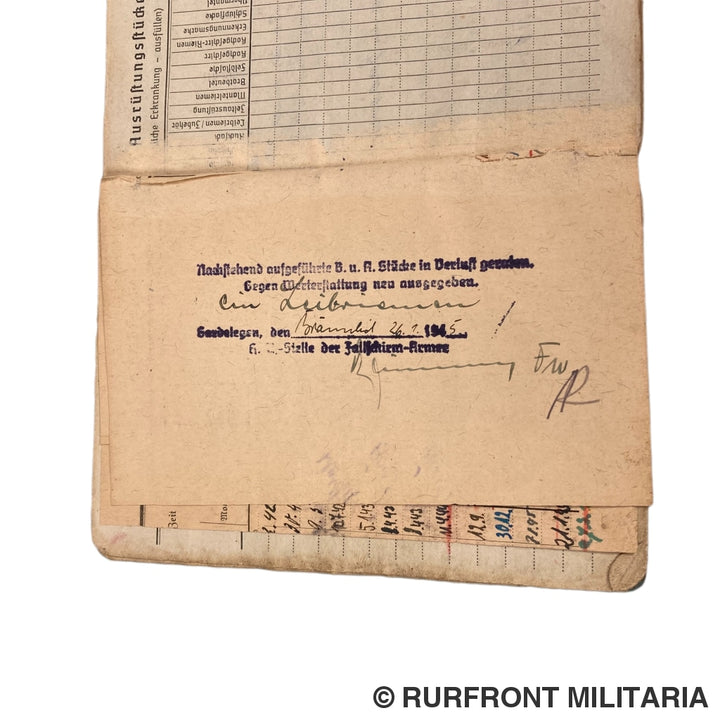 Luftwaffe Soldbuch Officier Werner Blank