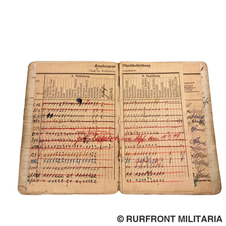 Luftwaffe Soldbuch Officier Werner Blank