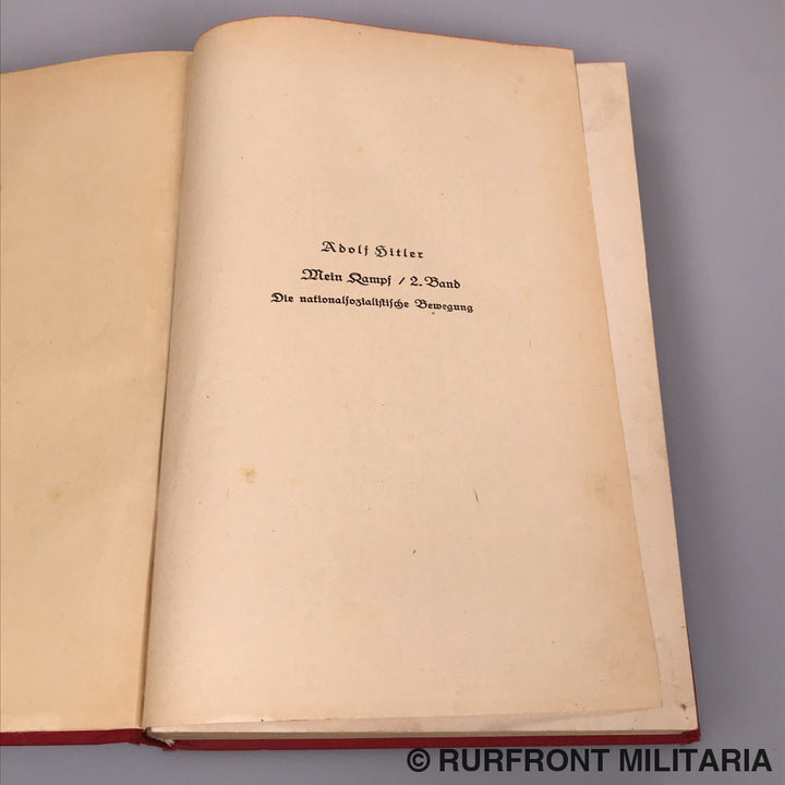 Mein Kampf 1E Druk 1927 Band 2.