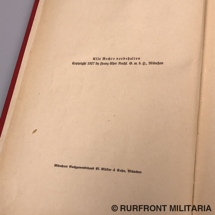 Mein Kampf 1E Druk 1927 Band 2.