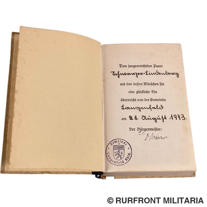 Mein Kampf Hochzeitsausgabe Gemeente Langenfeld 1942