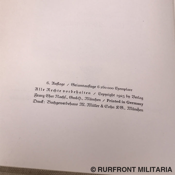 Mein Kampf Sonderausgabe Halbleder 1940