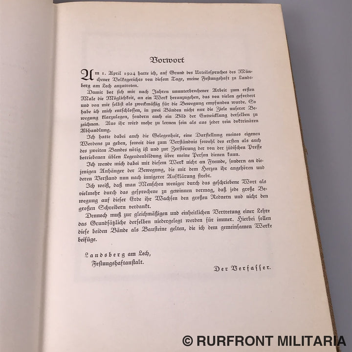 Mein Kampf Sonderausgabe Halbleder 1940