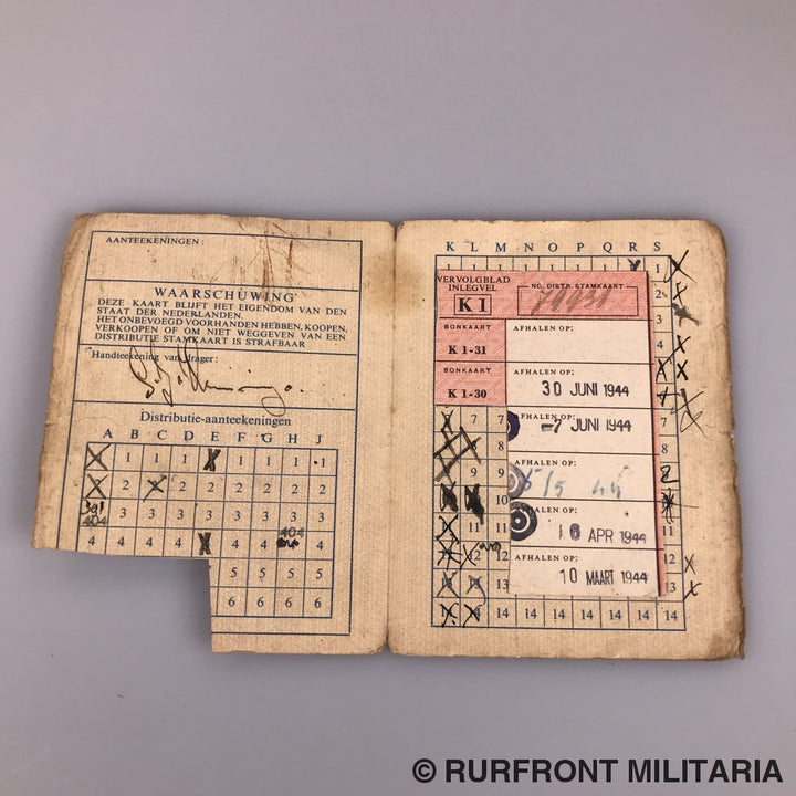 Papierset Arbeitseinsatz Gerardus Huizinga