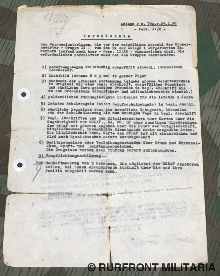 Papierset Walter Marby Artillerie Regiment 290 Demjansk!