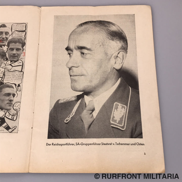 Programmaboekje Voetbal Interland Duitsland-Frankrijk 21 Maart 1937.