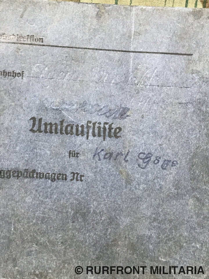 Reichsbahn Onderhoudsboek Monteur.