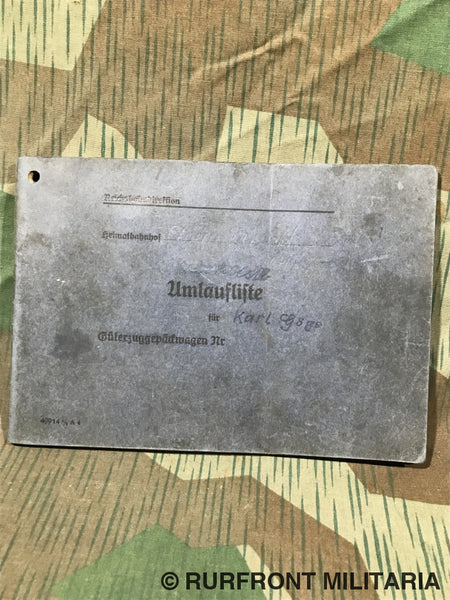 Reichsbahn Onderhoudsboek Monteur. Reichsbahn Onderhoudsboek Monteur.