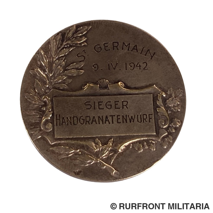 Siegerpenning Handgranatenwurf Te Saint Germain 9-04-1942