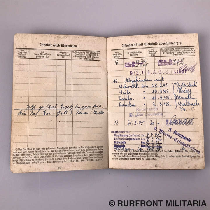 Soldbuch Kriegsmarine