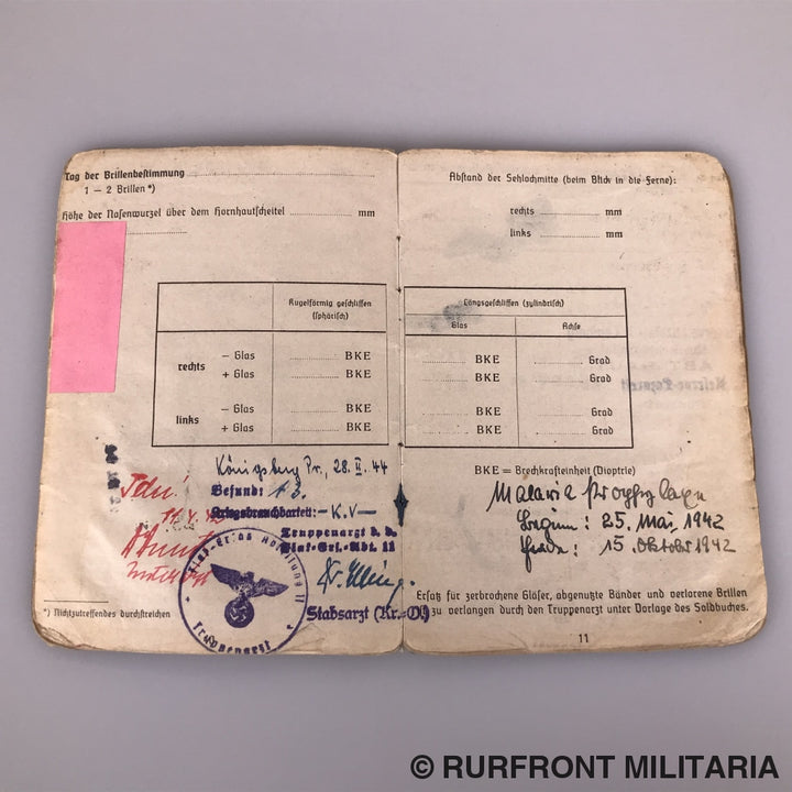 Soldbuch Stabsgefreiter Anton Nowak Luftwaffe Flak