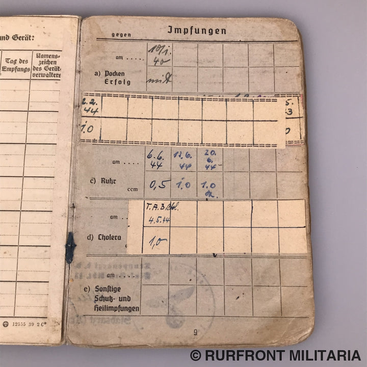 Soldbuch Stabsgefreiter Anton Nowak Luftwaffe Flak