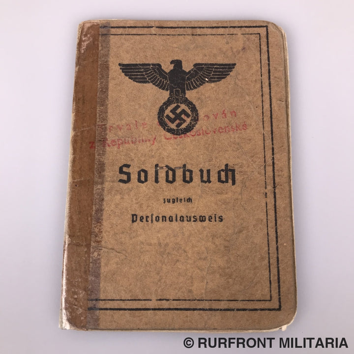 Soldbuch Stabsgefreiter Anton Nowak Luftwaffe Flak