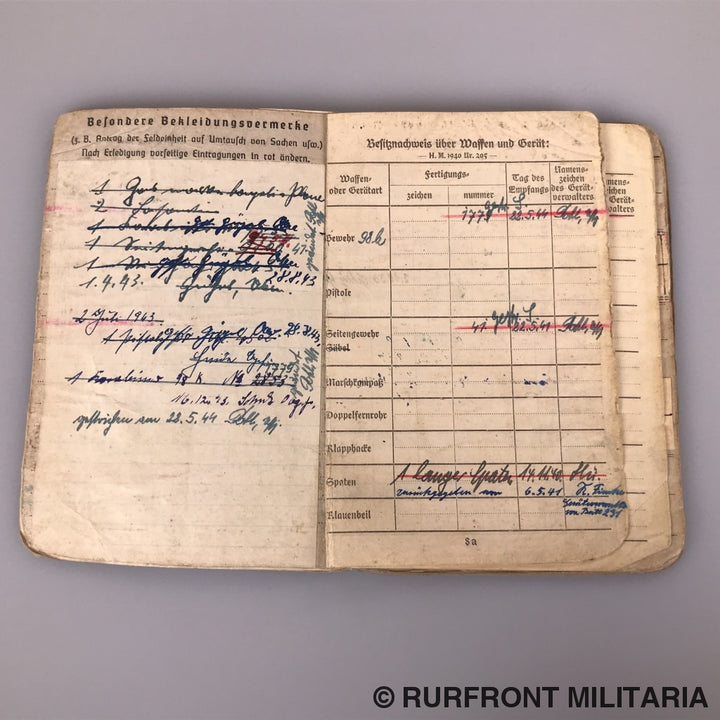 Soldbuch Stabsgefreiter Anton Nowak Luftwaffe Flak