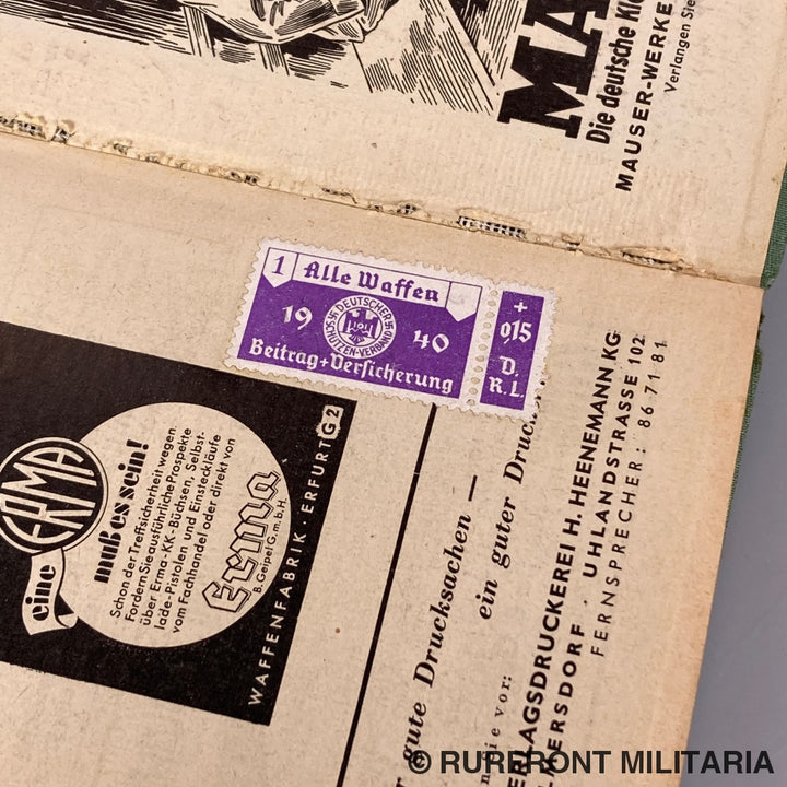 Taschenbuch Für Den Deutschen Schützen 1940