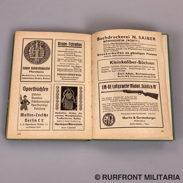 Taschenbuch Für Den Deutschen Schützen 1940