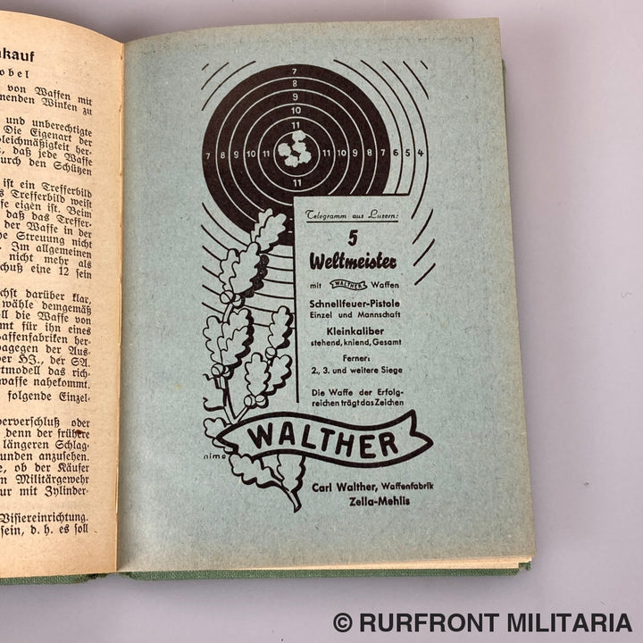 Taschenbuch Für Den Deutschen Schützen 1940