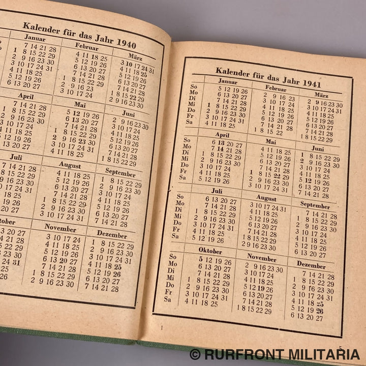 Taschenbuch Für Den Deutschen Schützen 1940