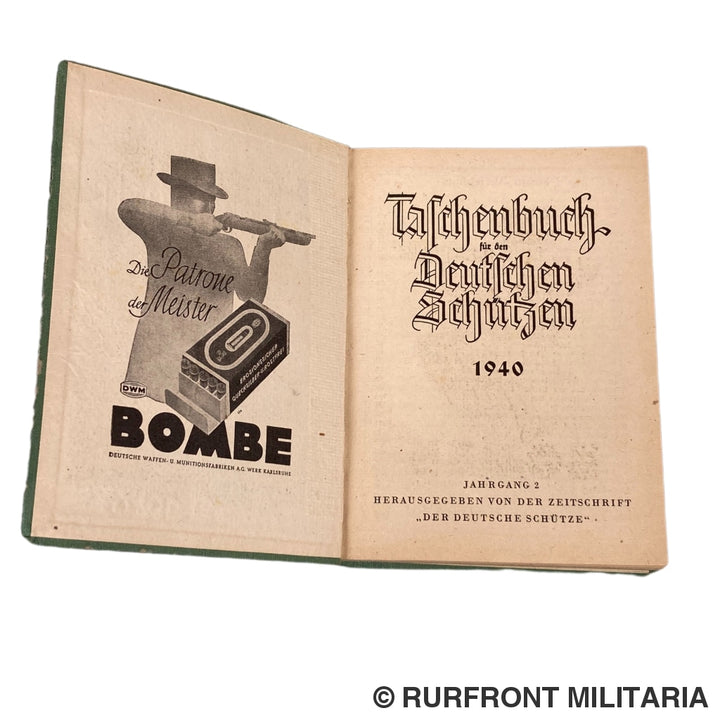 Taschenbuch Für Den Deutschen Schützen 1940