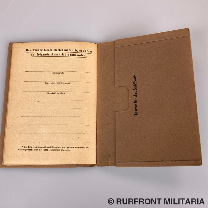 Wegweiser Für Den Soldaten Und Seine Angehörigen In Allen Lebenslagen 1943.