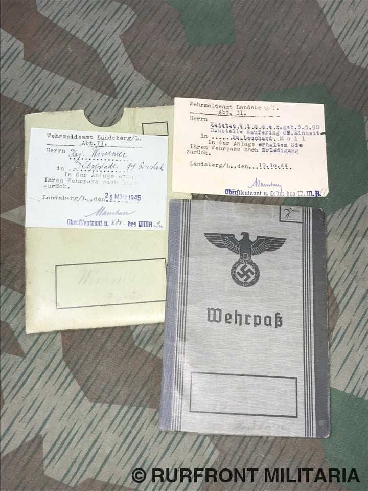 Wehrpass Kajetan Wimmer Landwehr Met Hoes