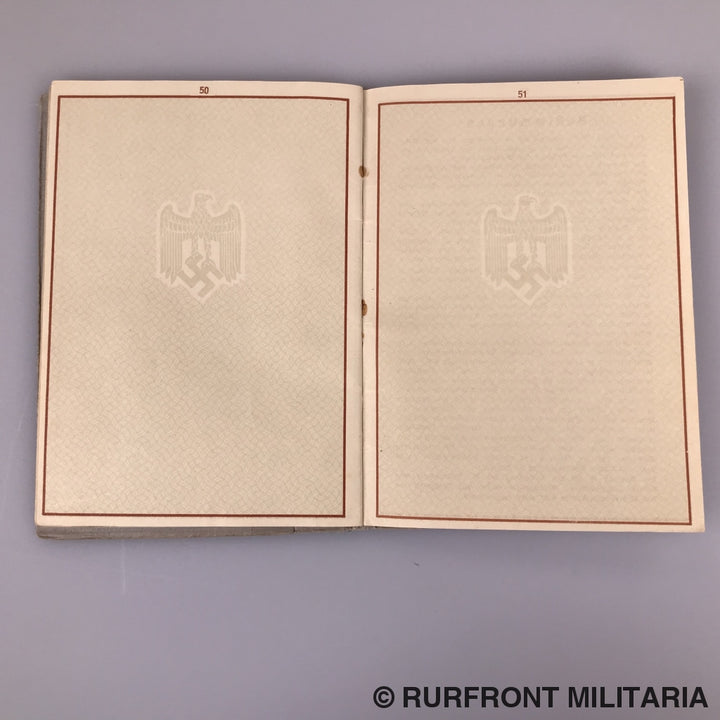 Wehrpass Leutnant Des Regiments Jens Thomsen Infanterie Regiment 46