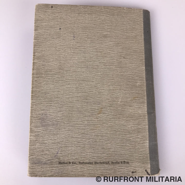 Wehrpass Leutnant Kurt Eckle Griekenland Leros Festungsbrigade 968.