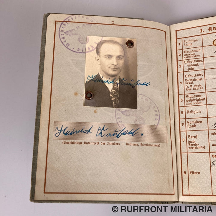 Wehrpass Set Wehrmacht Musiker Heinrich Kaufeld I.r. 420