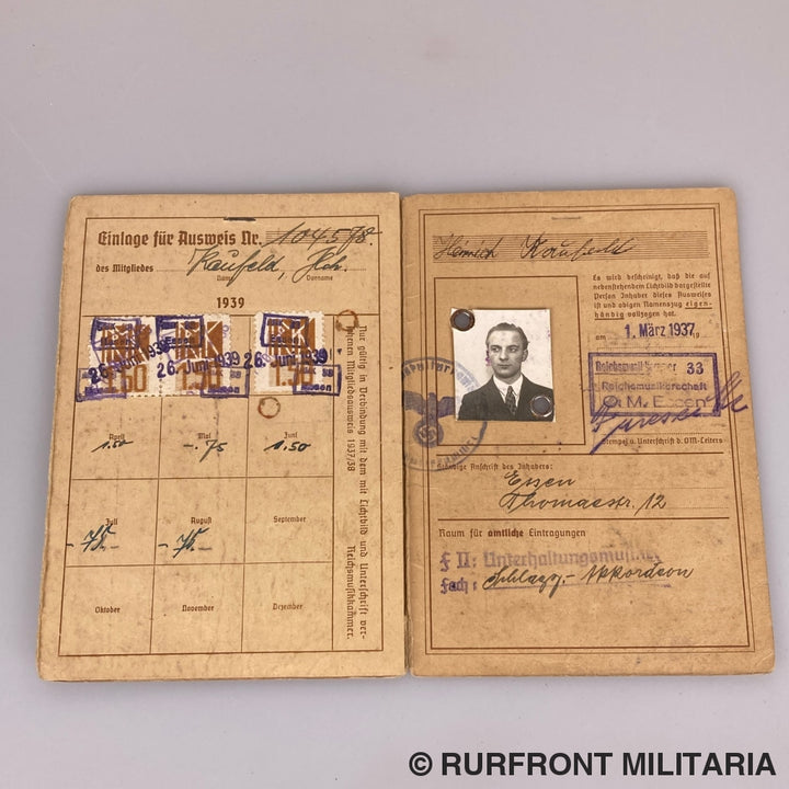 Wehrpass Set Wehrmacht Musiker Heinrich Kaufeld I.r. 420