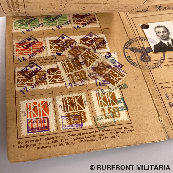 Wehrpass Set Wehrmacht Musiker Heinrich Kaufeld I.r. 420